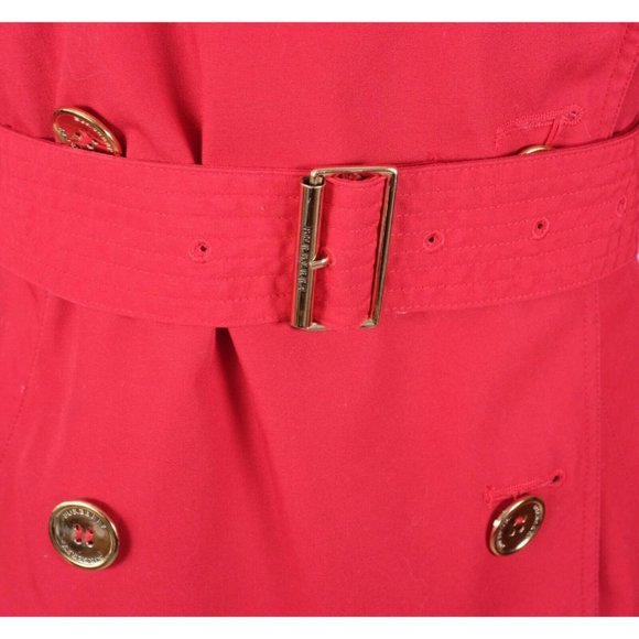 Burberry London US 6 jacket red double breasted belted nova trench short - Picture 9 of 16